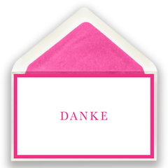Karte Danke pink